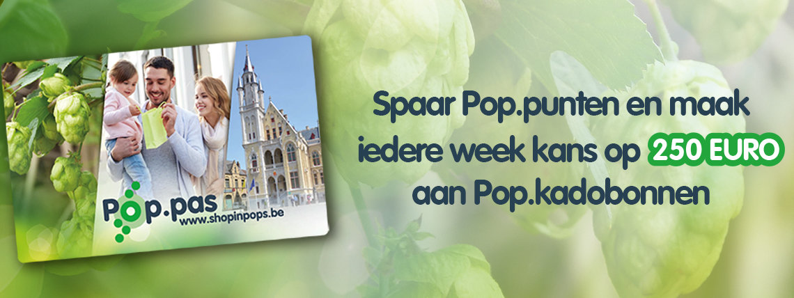 Spaar en verzilver uw Pop.punten